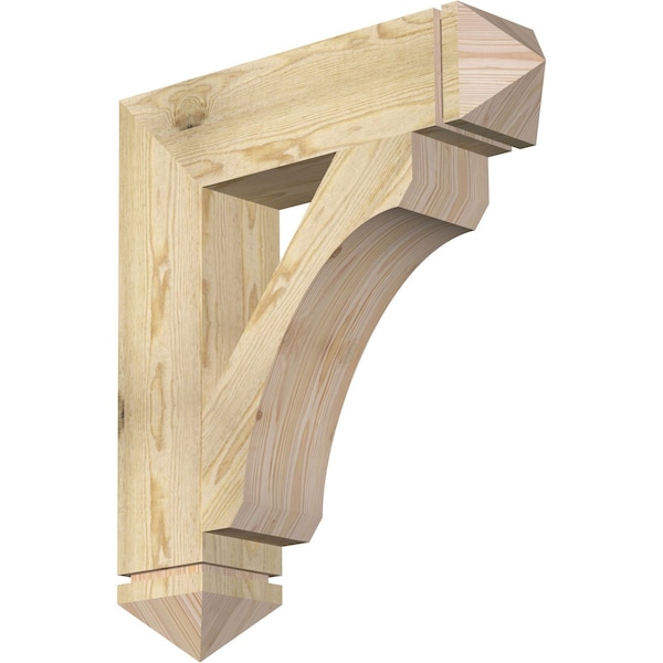 Ekena Millwork Legacy Arts & Crafts Rough Sawn Bracket, Douglas Fir, 6"W x 26"D x 30"H BKT06X26X30LEC03RDF - main